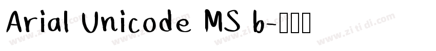 Arial Unicode MS b字体转换